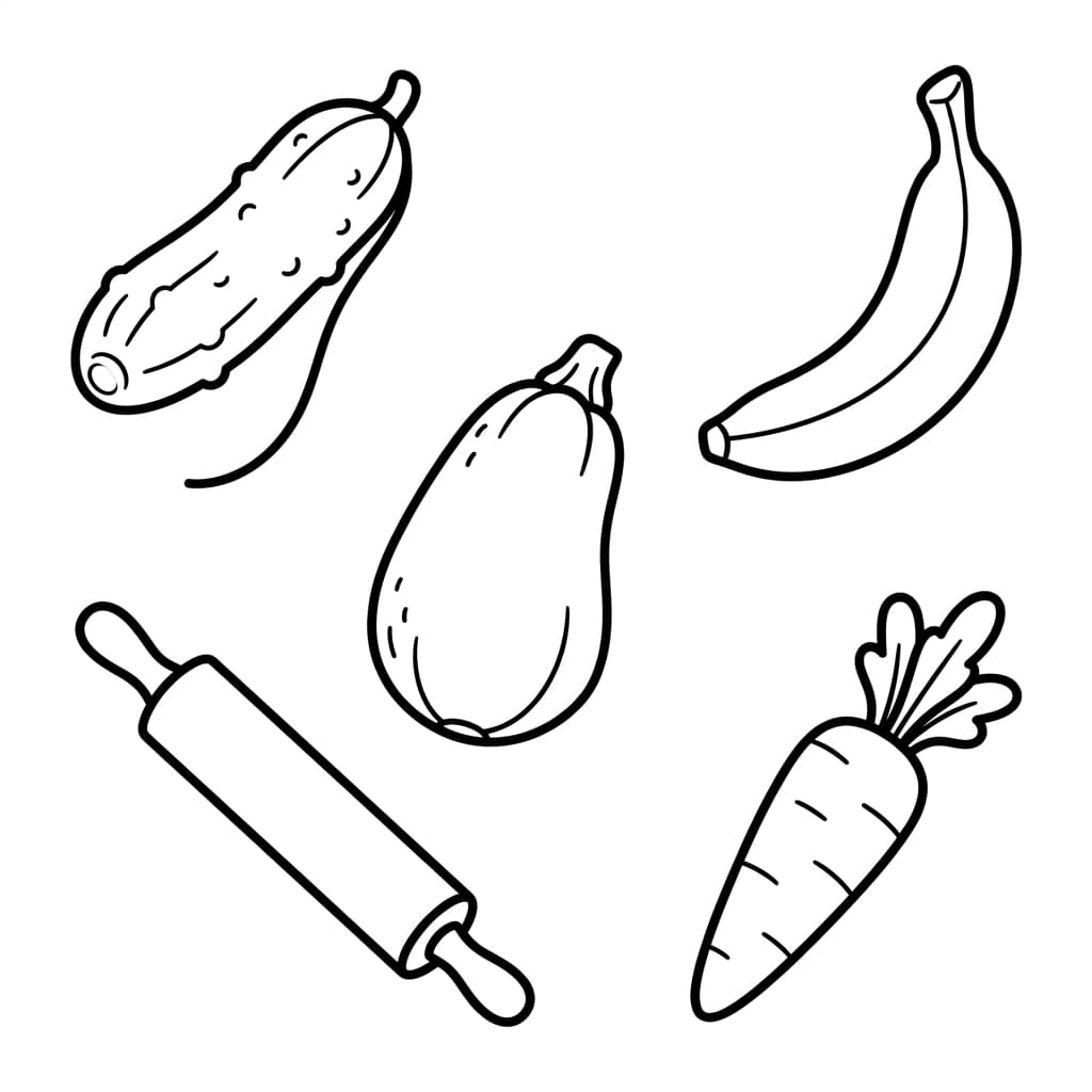 Free Zucchini Facts and Coloring Pages for Kids - Printable PDF - Preview Page 3