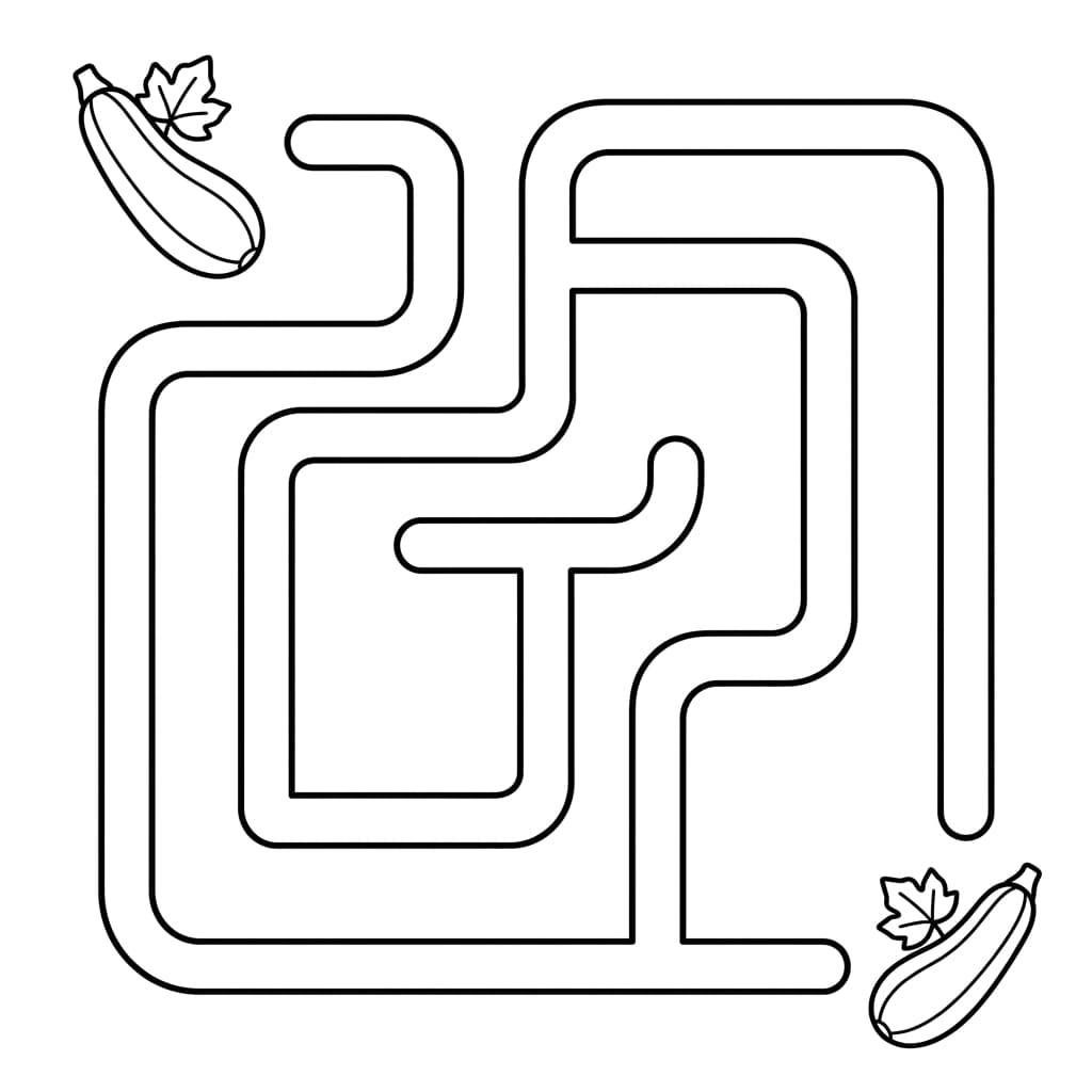 Free Zucchini Facts and Coloring Pages for Kids - Printable PDF - Preview Page 4
