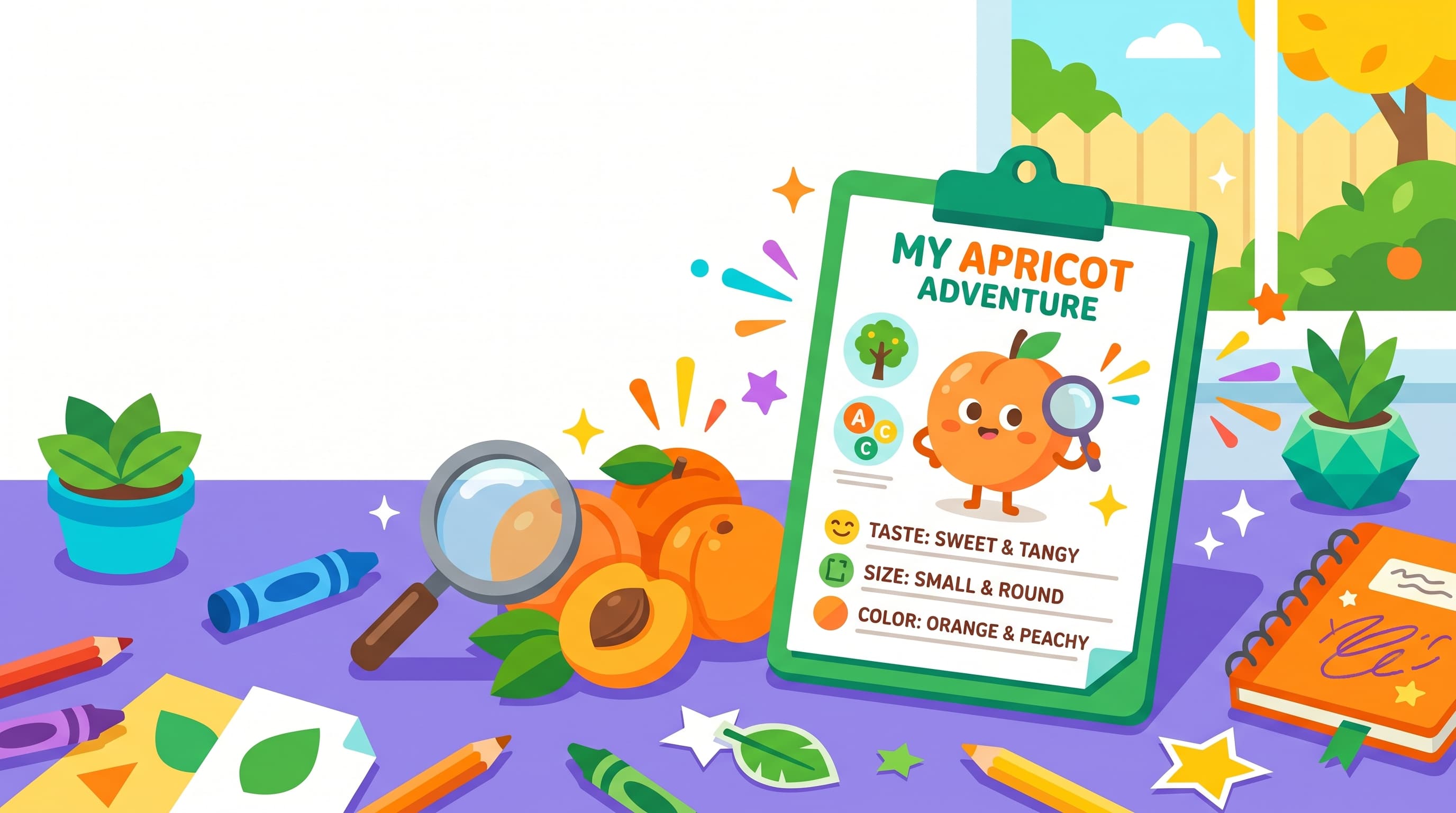 Free Apricot Facts and Coloring Pages for Kids - Printable PDF