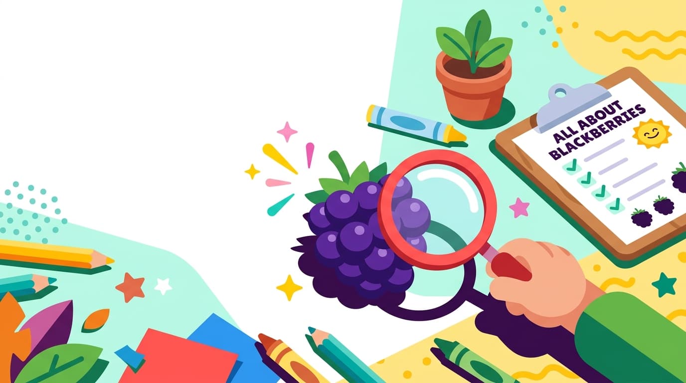 Free Blackberry Facts and Coloring Pages for Kids - Printable PDF