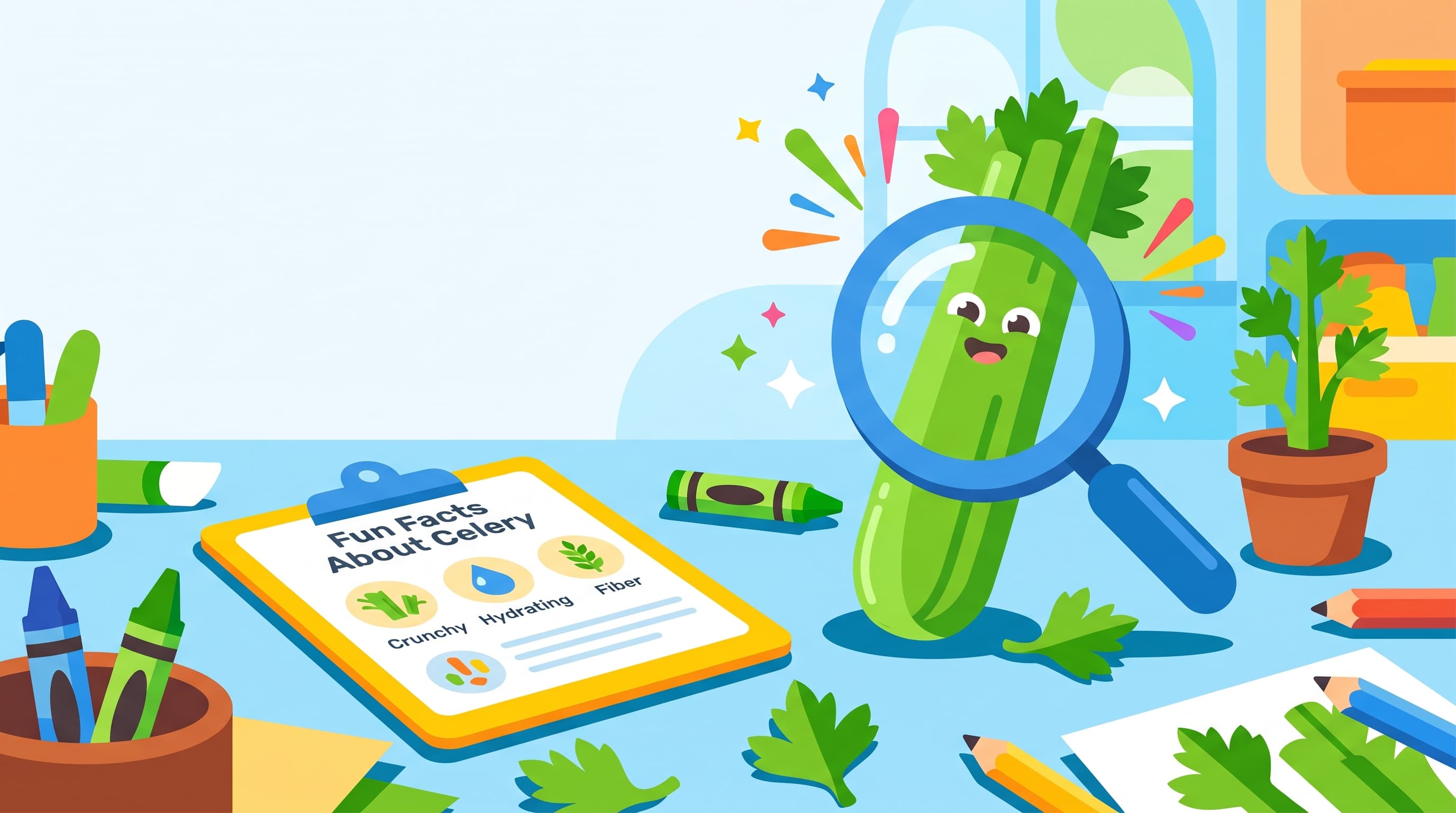 Free Celery Facts and Coloring Pages for Kids - Printable PDF