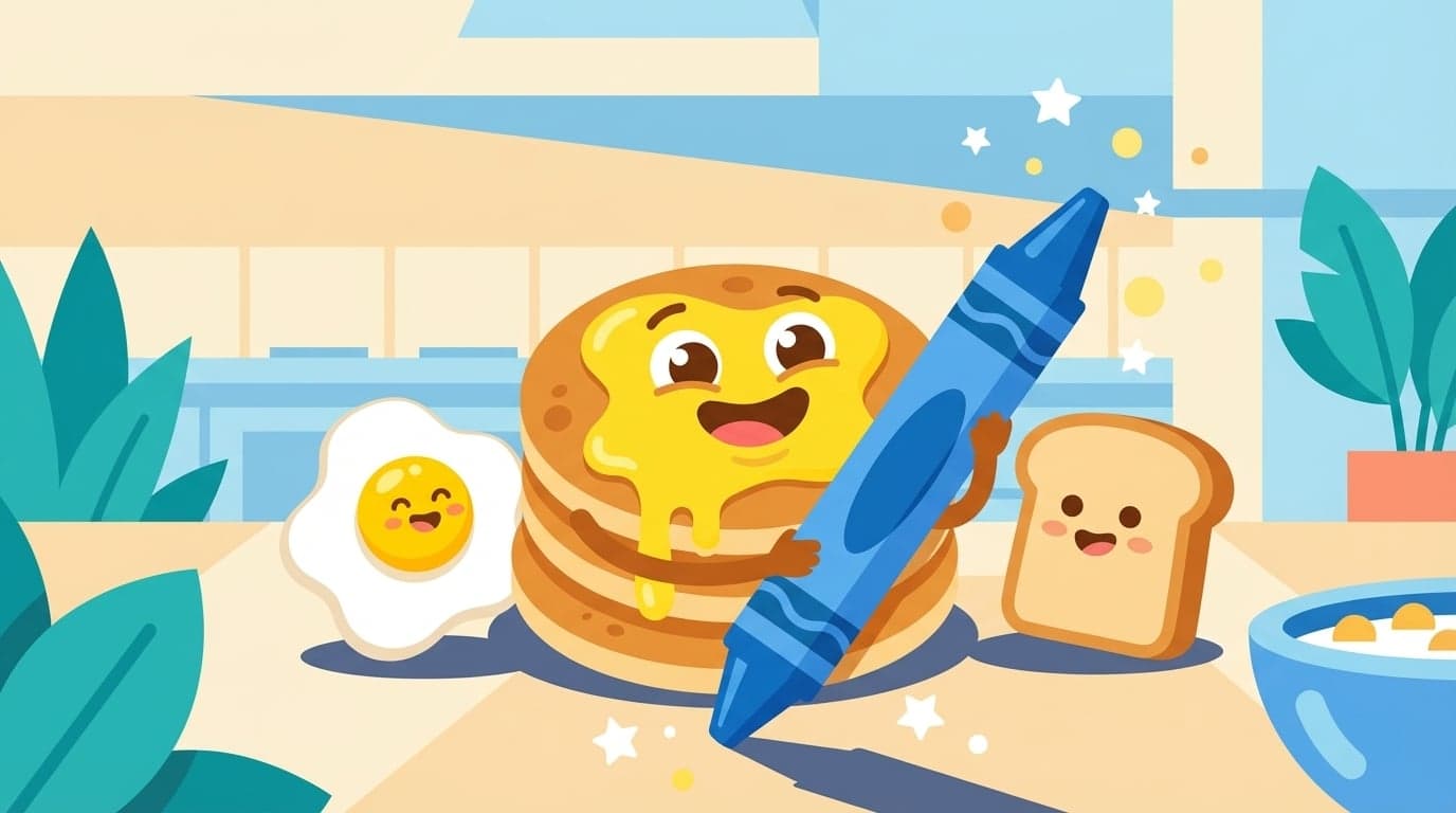 Free Cute Breakfast Food Coloring Pages: Morning Fun