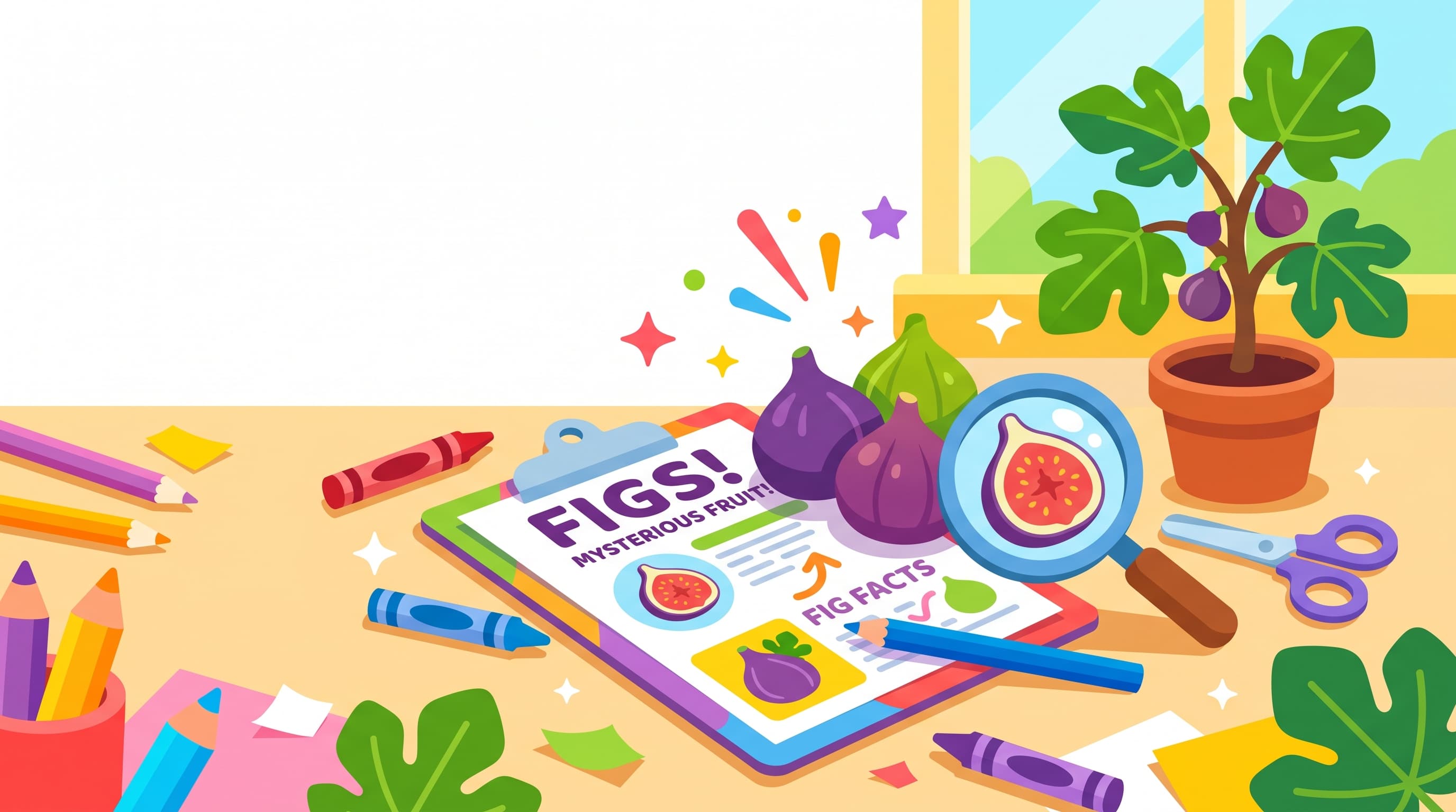 Free Fig Facts and Coloring Pages for Kids - Printable PDF