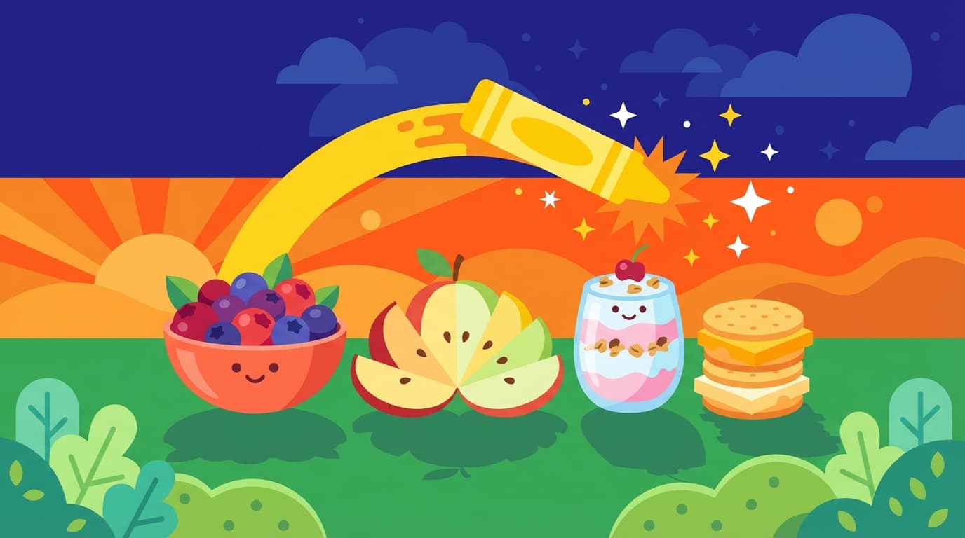 Low Sugar Snacks for Kids - Free Coloring Pages Pack