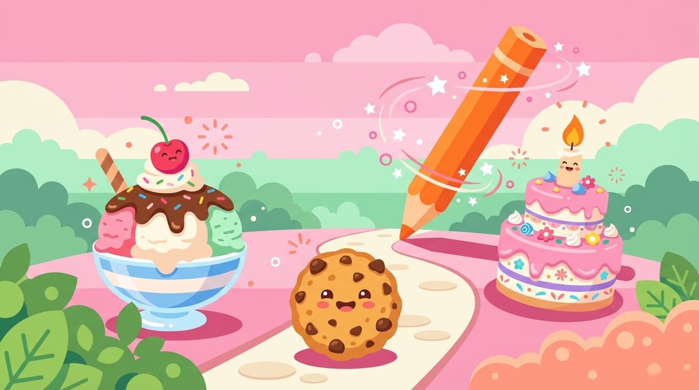 Free Printable Dessert Coloring Pages: Sweet Art Treats