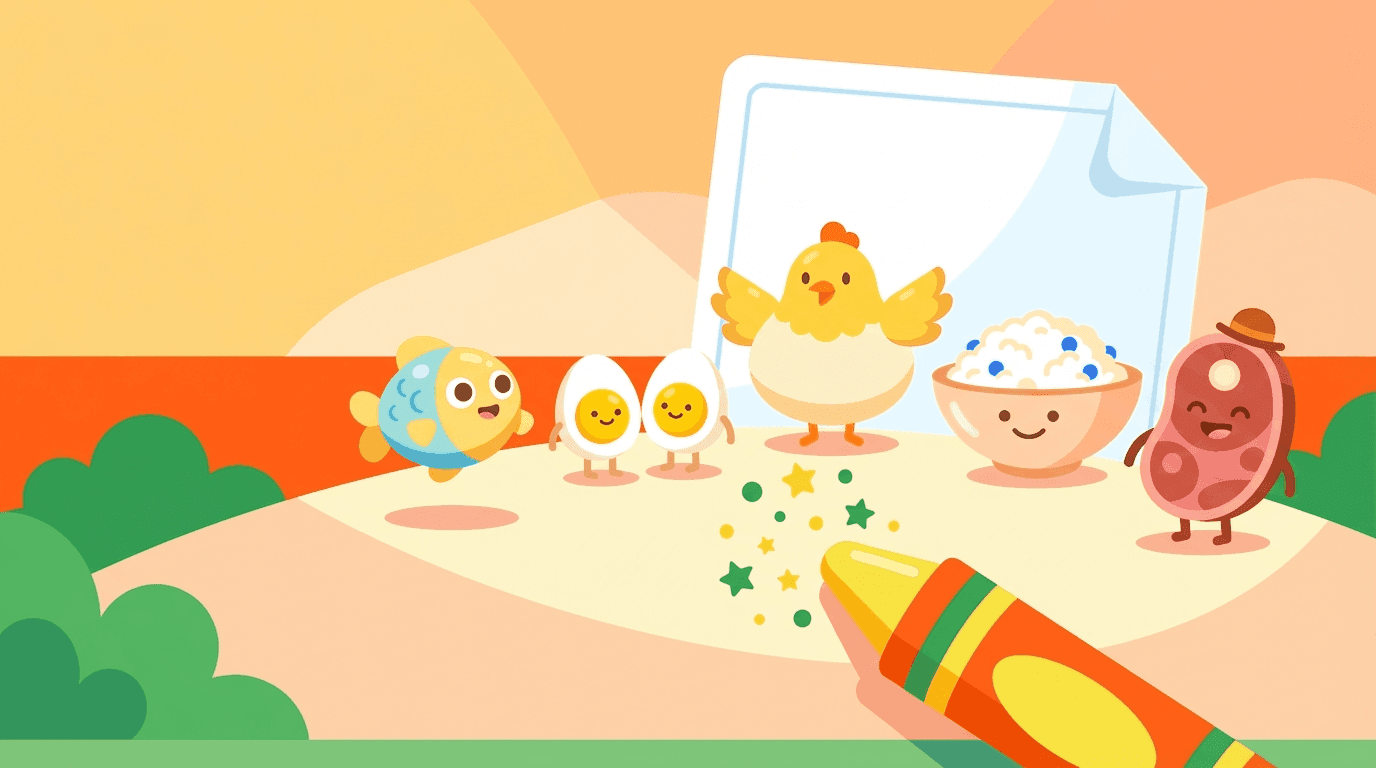 Protein for Picky Eaters: Free Printable Coloring Pages