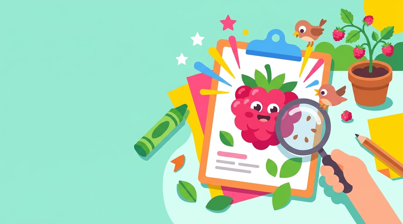Free Raspberry Facts and Coloring Pages for Kids - Printable PDF