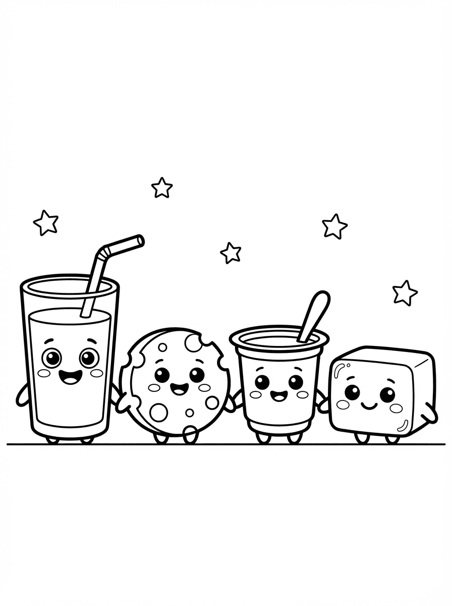 Free Nutrition Coloring Pages for Kids - All Food Groups - Preview Page 3