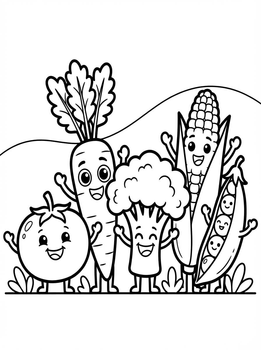 Free Nutrition Coloring Pages for Kids - All Food Groups - Preview Page 4