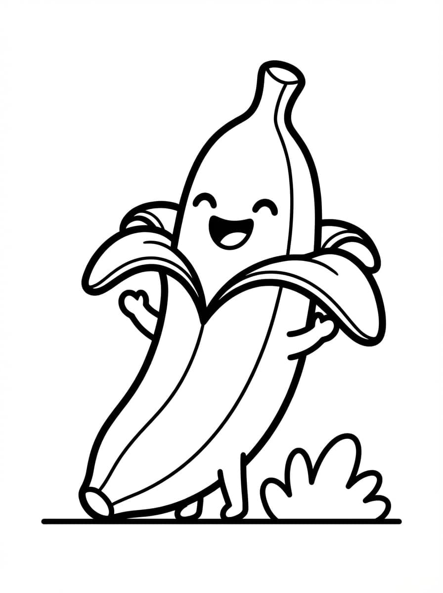 Free Cute Fruit Coloring Pages: Sweet, Healthy Fun - Preview Page 2