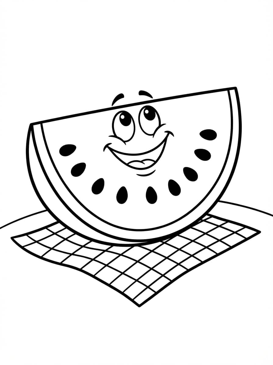 Free Cute Fruit Coloring Pages: Sweet, Healthy Fun - Preview Page 4