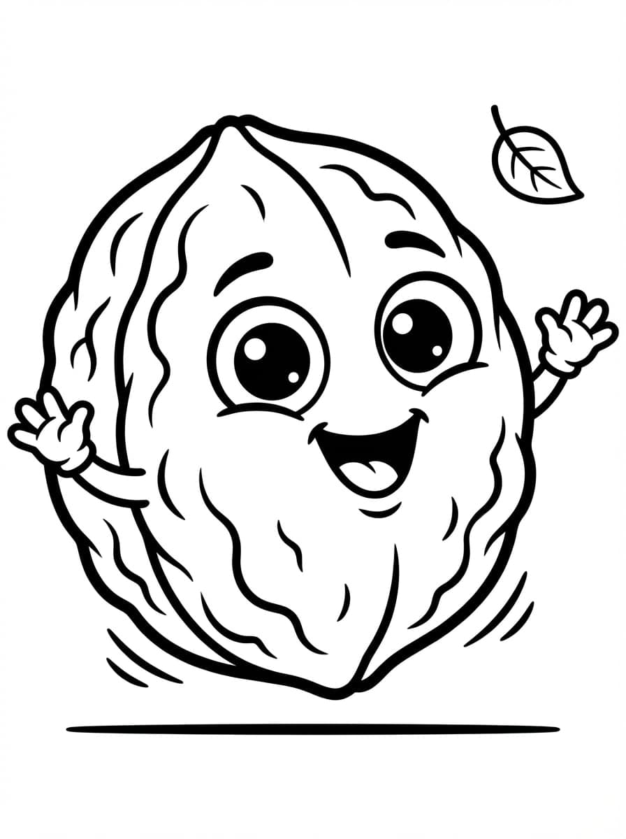 Free Cute Healthy Snack Coloring Pages: Playful Bites - Preview Page 2