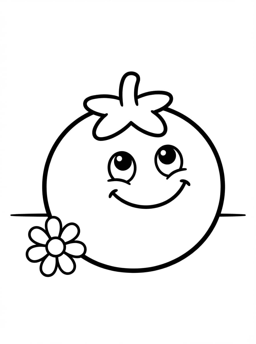 Free Cute Vegetable Coloring Pages: Fun With Veggies - Preview Page 3