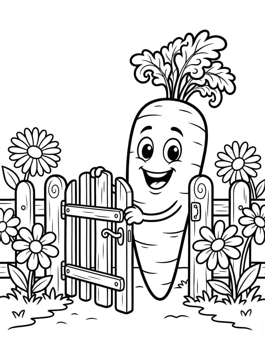 Free Printable Food Coloring Pages - Kids Favorite Meals - Preview Page 1