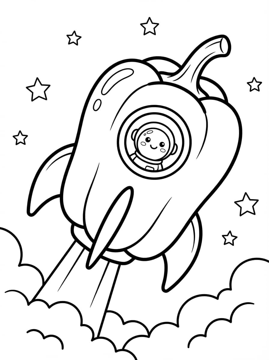 Free Printable Food Coloring Pages - Kids Favorite Meals - Preview Page 3