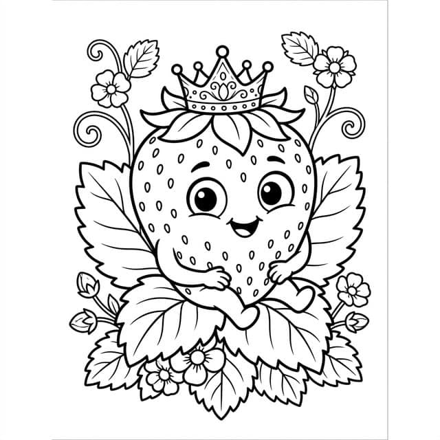 Fruits Coloring Pages: A Vibrant Adventure for Little Guardians - Preview Page 1