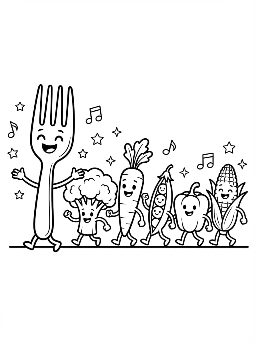 Picky Eater Food List Coloring Pages - Free Printable Pack - Preview Page 4