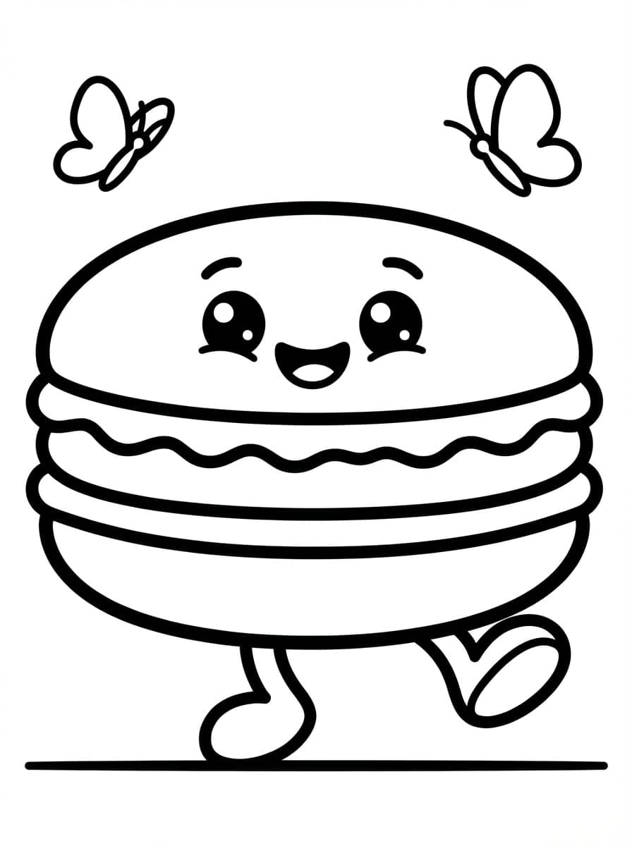 Free Printable Dessert Coloring Pages: Sweet Art Treats - Preview Page 4