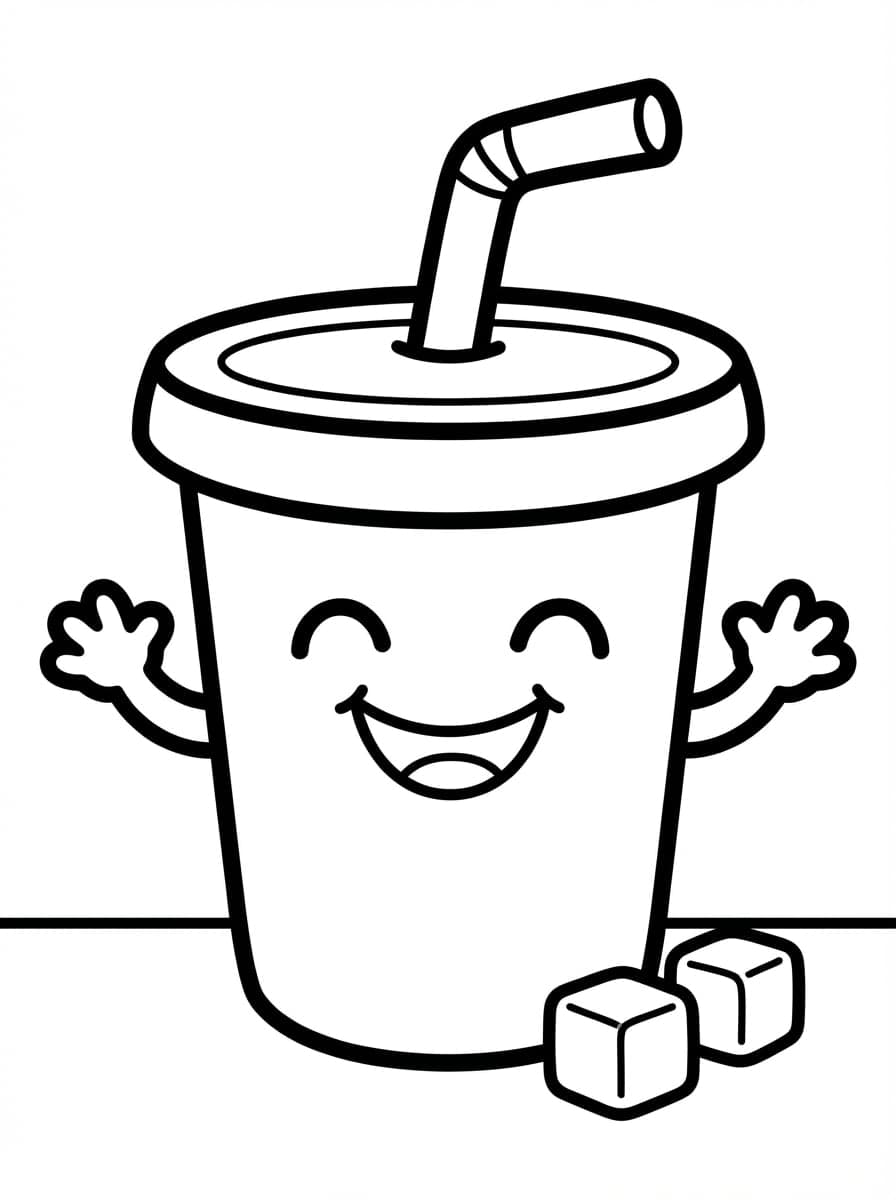 Free Printable Fast Food Coloring Pages: Burger Fun - Preview Page 3