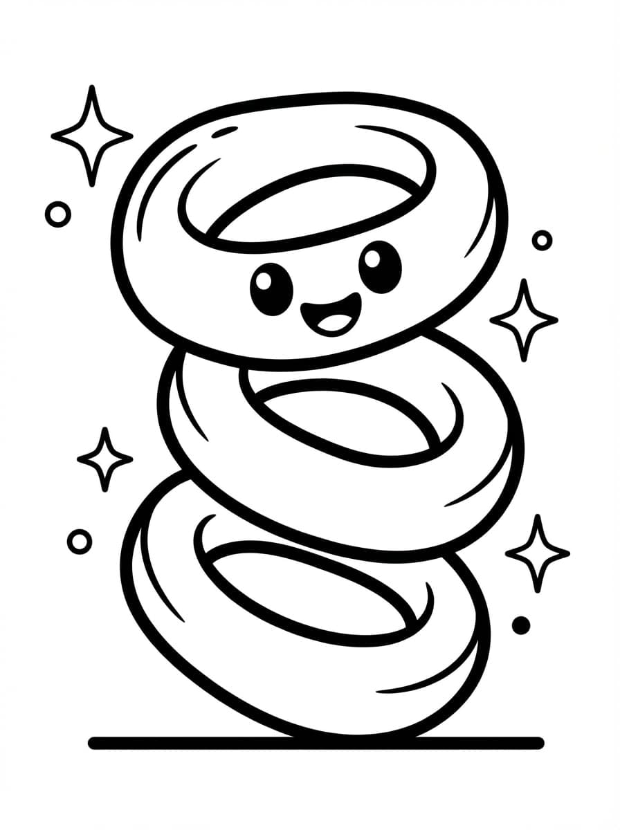 Free Printable Fast Food Coloring Pages: Burger Fun - Preview Page 4