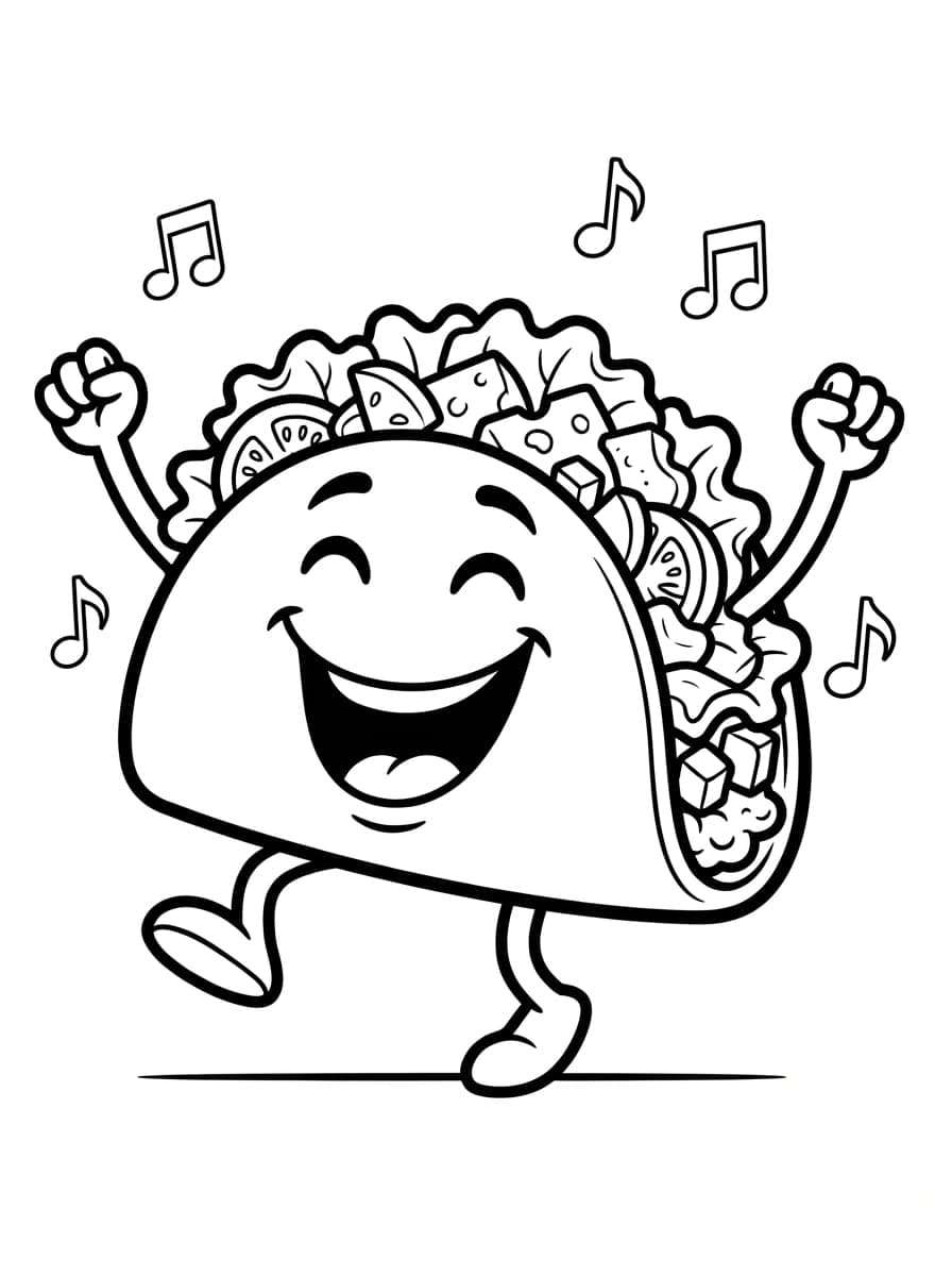 Free Printable Food Coloring Pages: Fun for All Ages - Preview Page 5