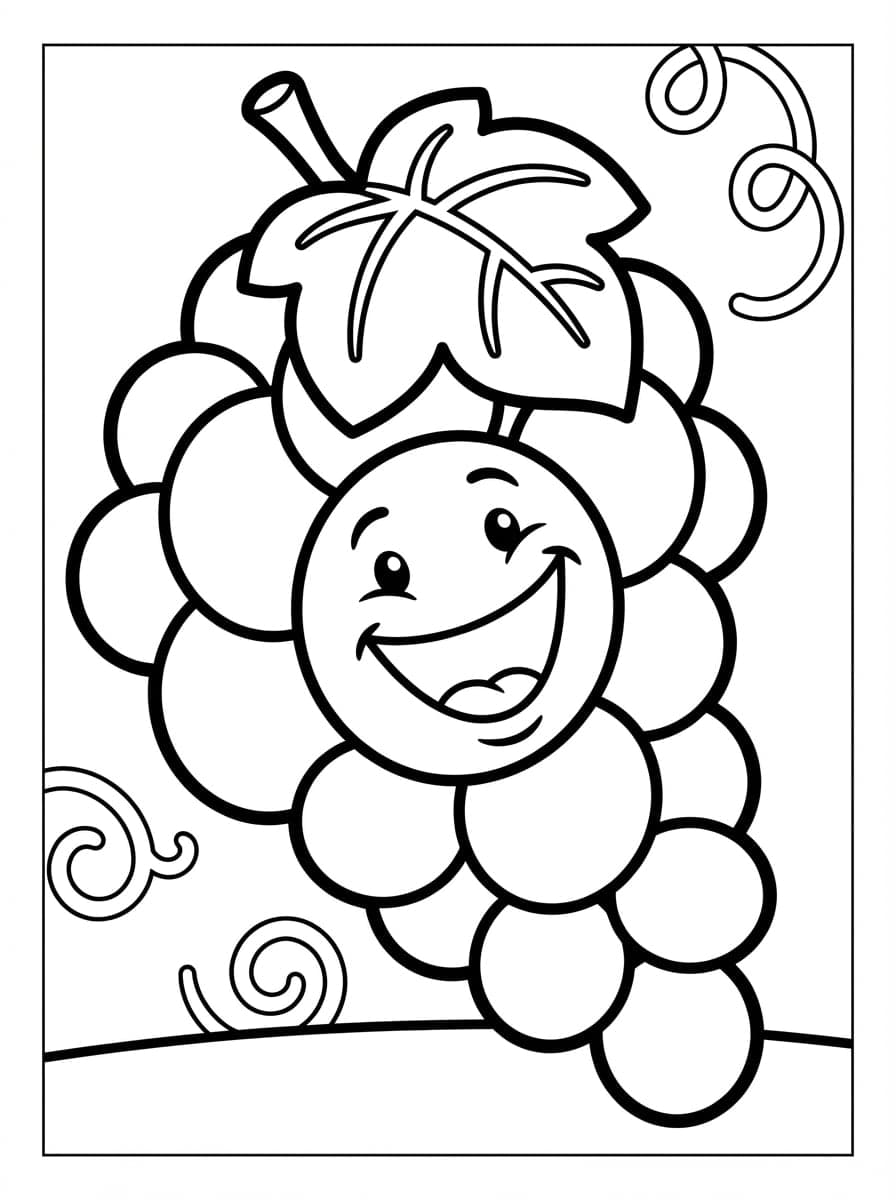 Free Printable Fruit Coloring Pages: Sweet Nature Art - Preview Page 3