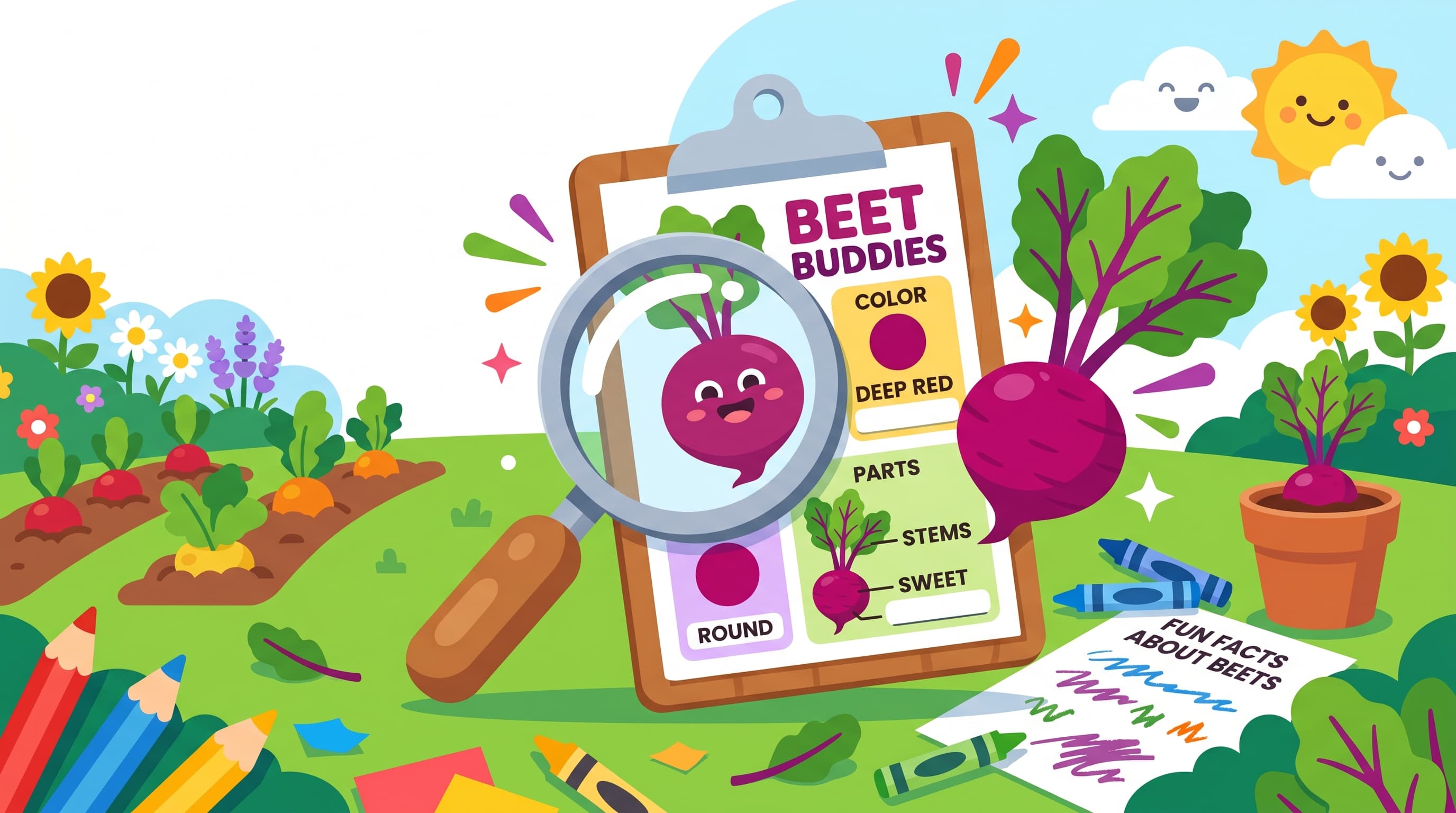 Free Beet Facts and Coloring Pages for Kids - Printable PDF