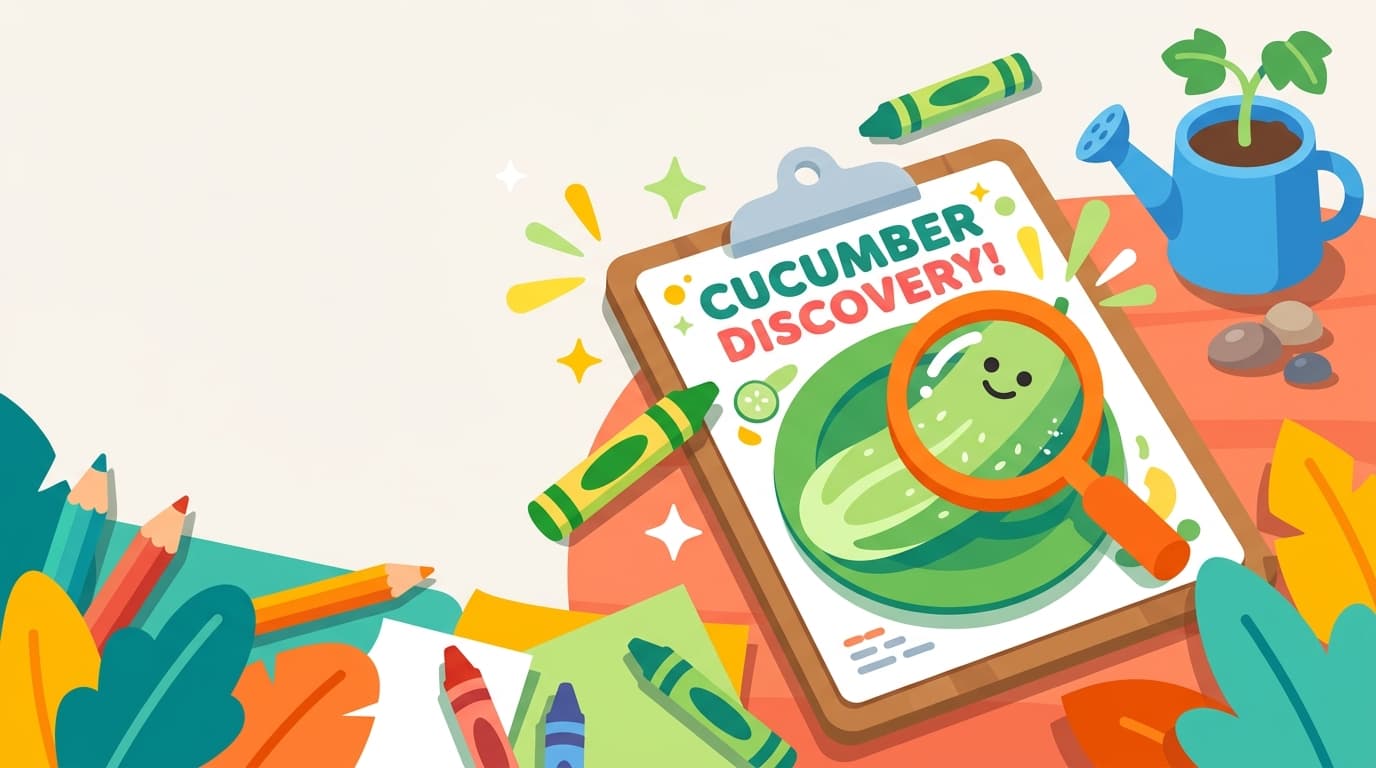 Free Cucumber Facts and Coloring Pages for Kids - Printable PDF