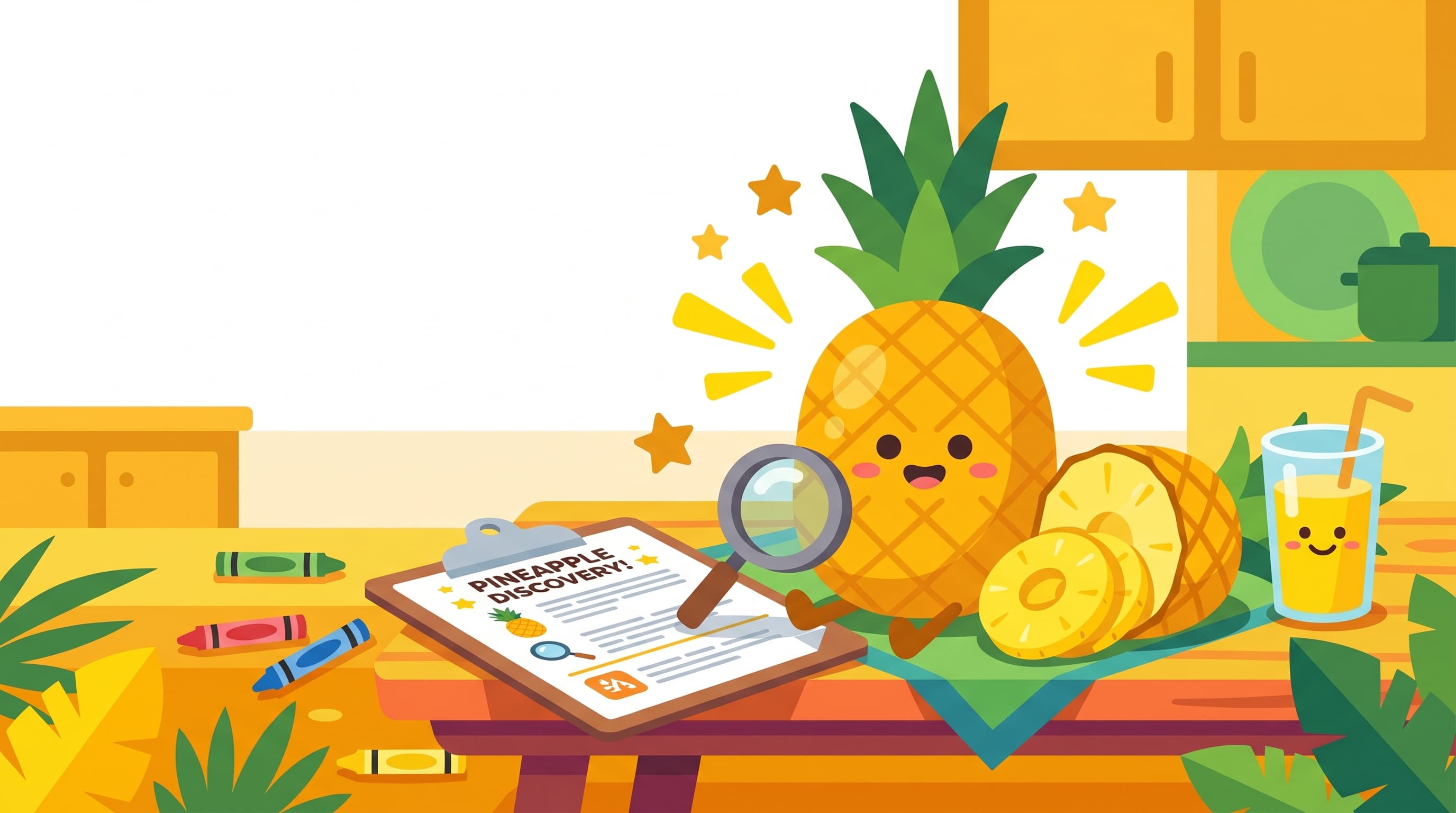 Free Pineapple Facts and Coloring Pages for Kids - Printable PDF