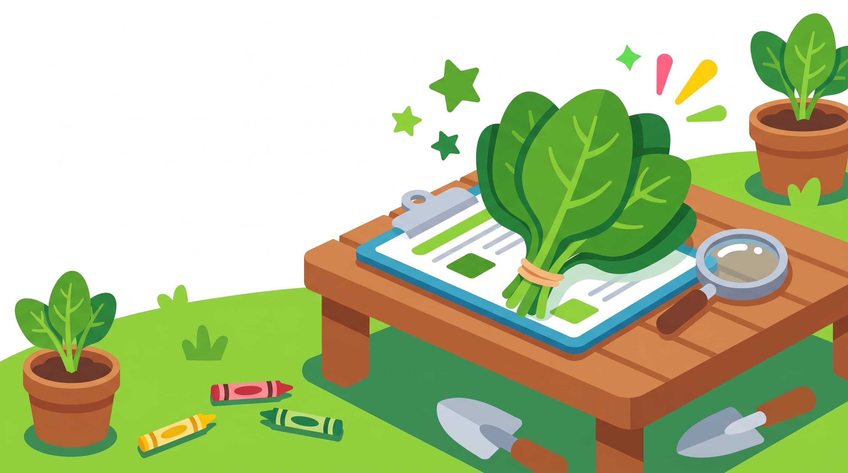 Free Spinach Facts and Coloring Pages for Kids - Printable PDF